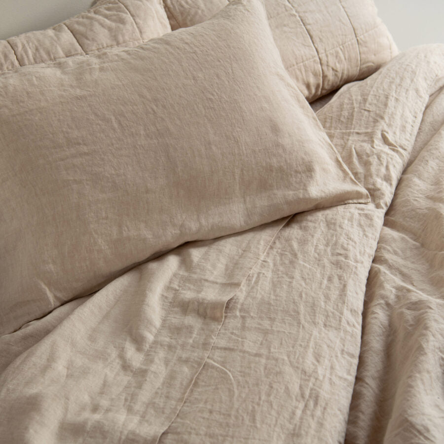 100% French Linen Pillowcase Set