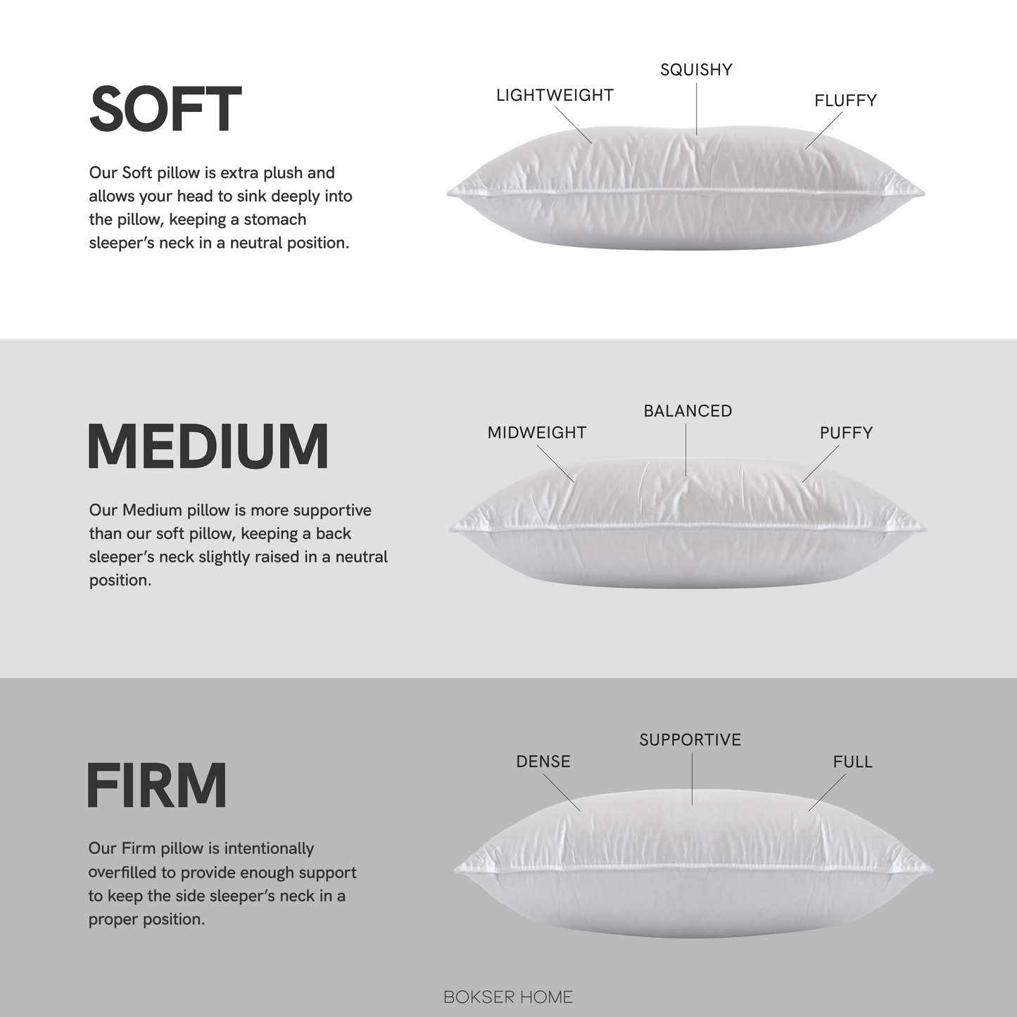 700 Fill Power Luxury White Duck Down Bed Pillow