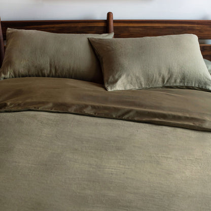 French Linen and Cotton Duvet Cover & Sham Set
