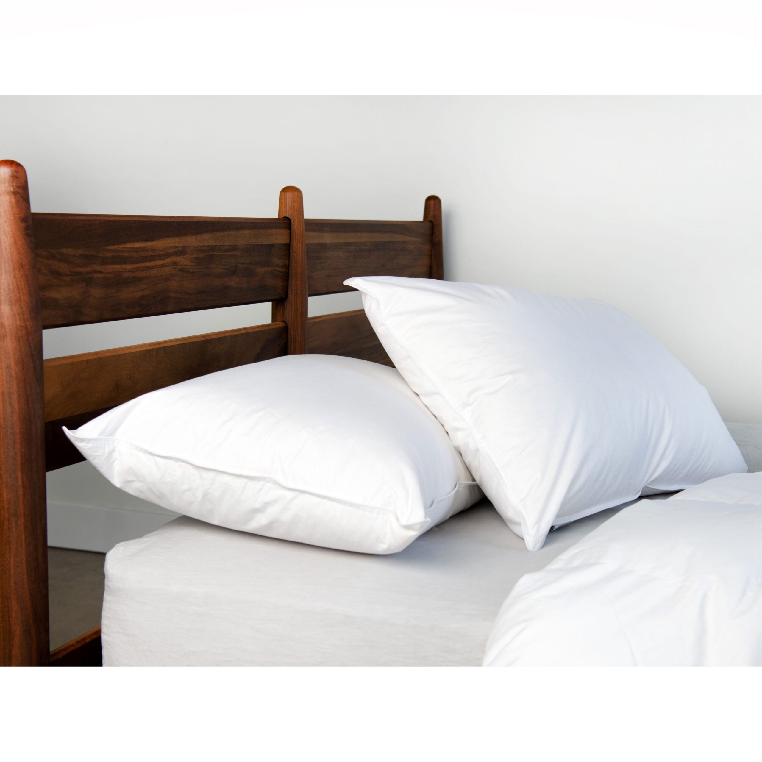 2 Pack Feather Down Bed Pillows by BOKSER HOME