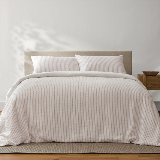 French Linen and Cotton Duvet Cover & Sham Set