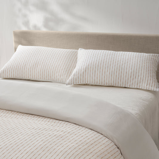 French Linen and Cotton Duvet Cover & Sham Set