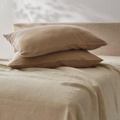 100% French Linen Pillowcase Set