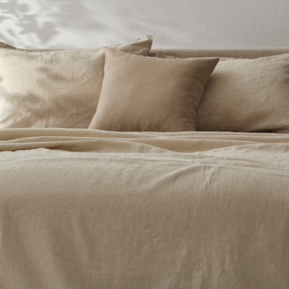 100% French Linen Throw Pillow Sham