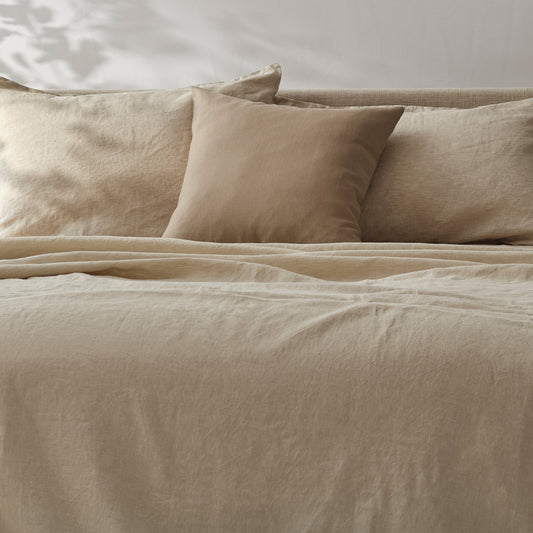 100% French Linen Throw Pillow Sham