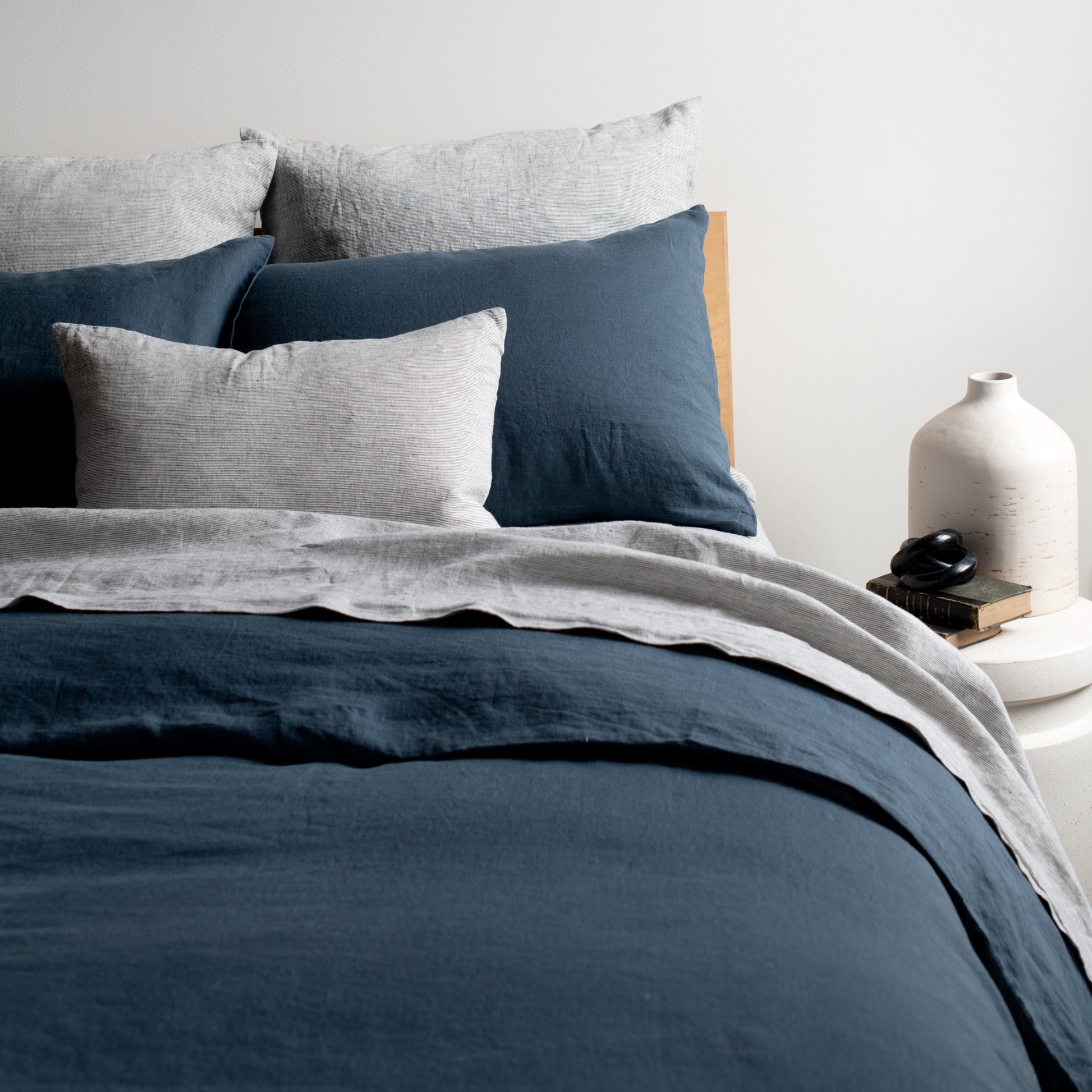 100% French Linen Duvet Cover by BOKSER HOME