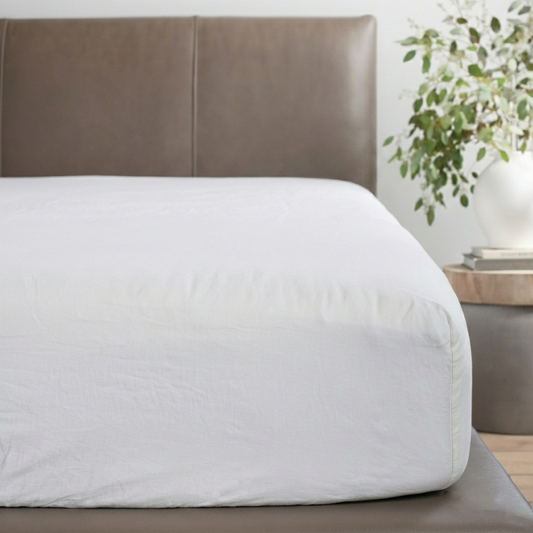 100% French Linen Fitted Sheet