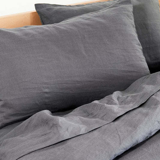 100% French Linen Pillowcase Set